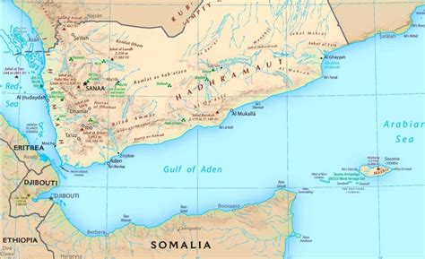 Gulf of Aden tourist map - Ontheworldmap.com