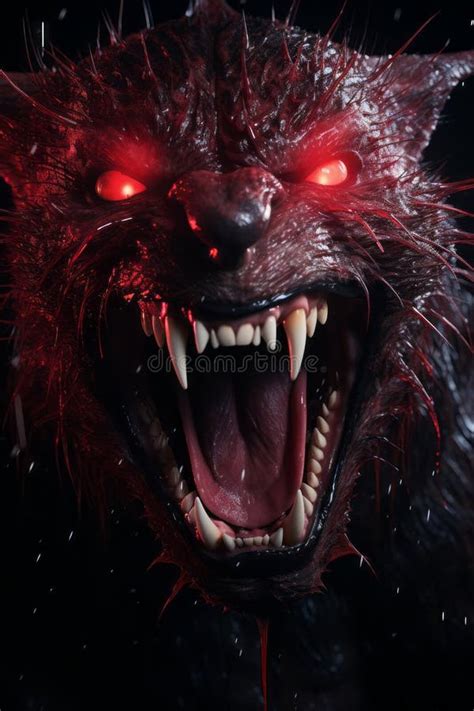 Angry Wolf Head Red Eyes Stock Illustrations – 58 Angry Wolf Head Red ...