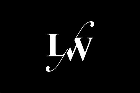 LW Monogram Logo design By Vectorseller | TheHungryJPEG.com