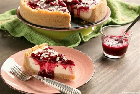 New York Style Raspberry Cheesecake - The Petite Cook