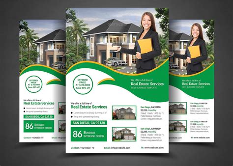 Microsoft Publisher Real Estate Flyer Templates - Cards Design Templates