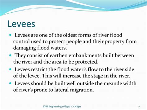 Methods of flood control | PPT | Free Download