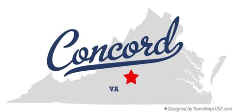 Map of Concord, VA, Virginia