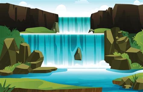 Waterfall Vector Art, Icons, and Graphics for Free Download