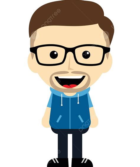 Geek Cartoon Nerd Character Face Vector Fun Vector, Face, Vector, Fun ...