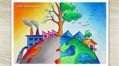 How to draw save Environment save Earth, Save nature drawing