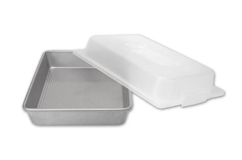 Rectangle Cake Pan with Lid, 9x13, Nonstick - USA Pan