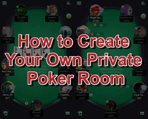 How to Create Your Own Private Poker Room