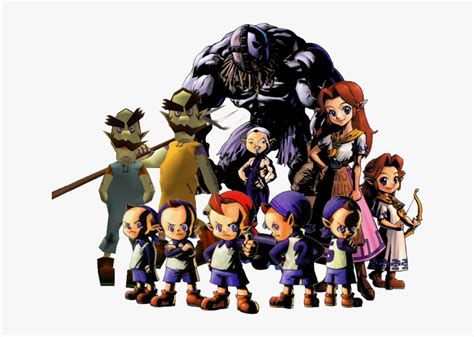 Majora S Mask Side-characters - Majora's Mask Characters, HD Png Download , Transparent Png ...