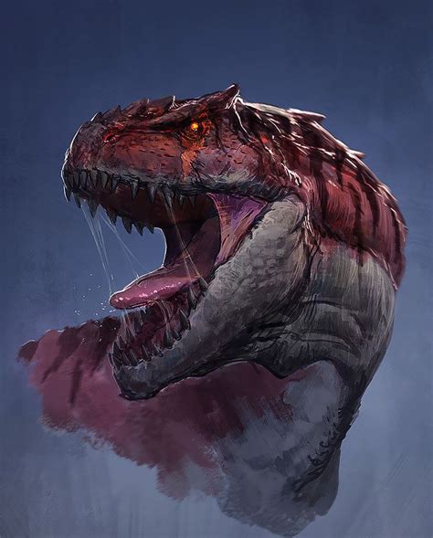ArtStation - Tyrannosaurus rex, btx_xu Ce … | Dinosaur illustration, Jurassic world dinosaurs ...