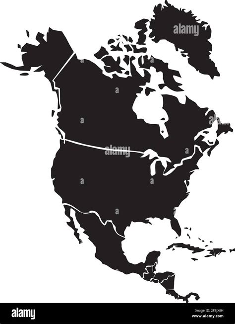 North America Map Stock Vector Image & Art - Alamy