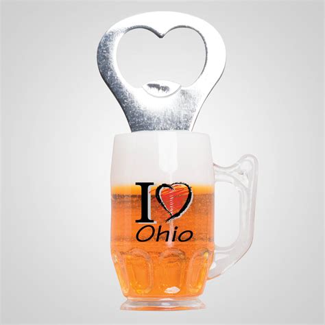 40011JPM - Beer Stein Magnetic Bottle Opener, Multi-Color | Lipco