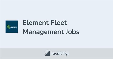 Element Fleet Management Jobs | Levels.fyi