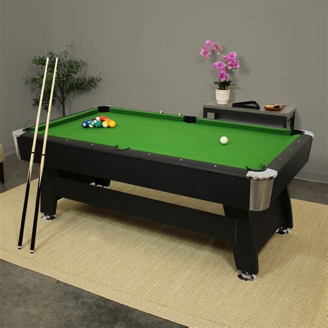 Sunnydaze 7-foot Pool Table with Ball Return Includes Game Accessories - Walmart.com - Walmart.com