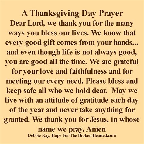 Thanksgiving Day Prayer Thanksgiving Dinner Prayer, Thanksgiving Prayers For Family ...