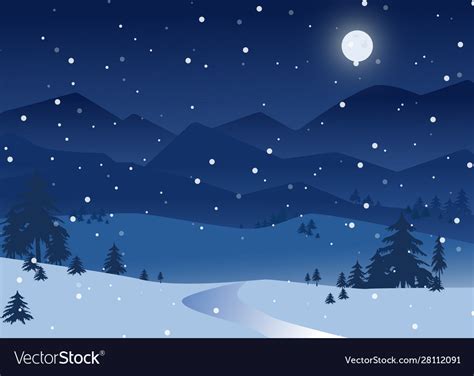 Christmas flat cartoon style background Royalty Free Vector