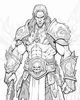 World Of Warcraft Death Knight Coloring Pages sketch template