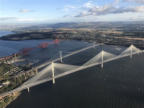 Different Generations of Bridge Design (Forth Rail Bridge 1889, Forth Road Bridge 1964 ...