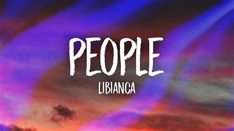 Libianca - People (Lyrics) - YouTube