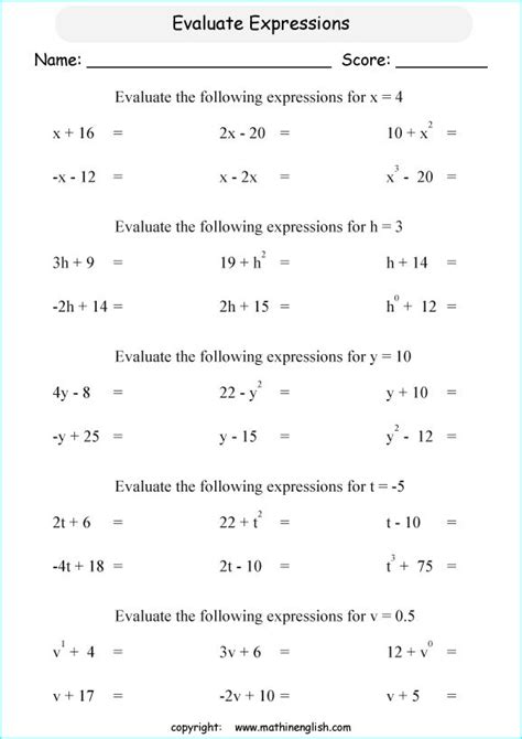 Writing Addition And Subtraction Expressions