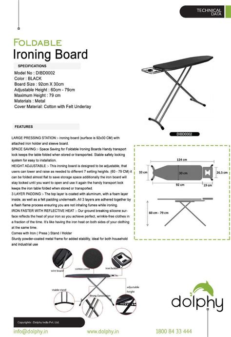 Folding Ironing Board - Black | eBay