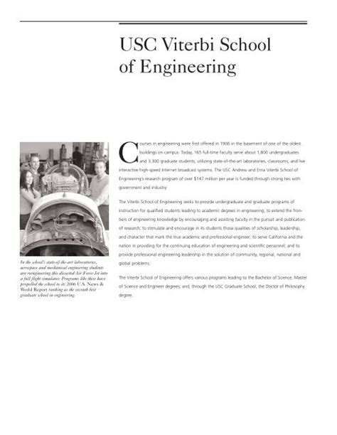 USC Viterbi School of Engineering - University of Southern California