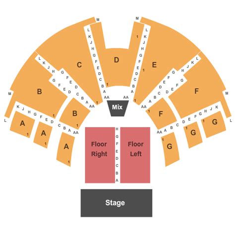 Center Stage Theatre Seating Chart & Seat Map