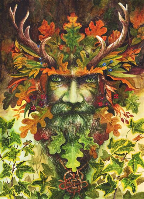 The Green Man - Peter Williams | Green man tattoo, Green man, Fantasy art men