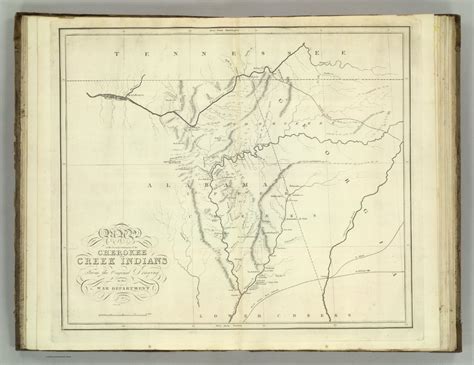 Map of the Country belonging to the Cherokee and Creek Indians From the Original Drawing in the ...