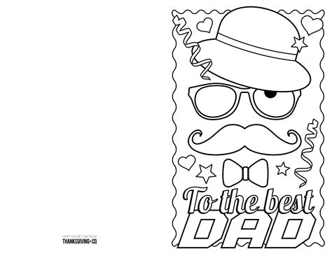 Free Printable Father's Day Cards To Color