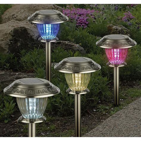 12 - Pc. Color Changing Solar Lights Set - 164812, Solar & Outdoor Lighting at Sportsman's Guide