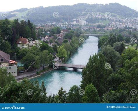 Aare River and Its Bridges in the City of Bern Stock Photo - Image of construction, swiss: 134656548