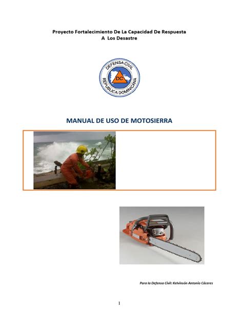 Manual de Manejo de Motosierra Version Revisada | PDF | Arboles | Herramientas