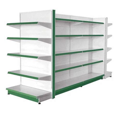 1500 Mm To 2100 Mm White and Green Supermarket Center Racks at Rs 7500 ...