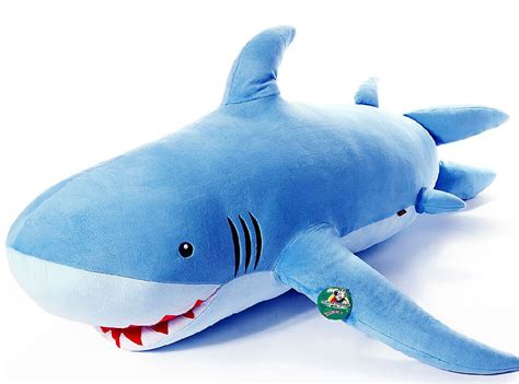 GIANT HUGE SHARK STUFFED ANIMAL PLUSH SOFT TOY PILLOW SOFA CUTE GIFT