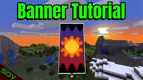 How To Make A Sunset Banner In Minecraft 1.14/1.15+ | Easy Minecraft Banner Tutorial - YouTube