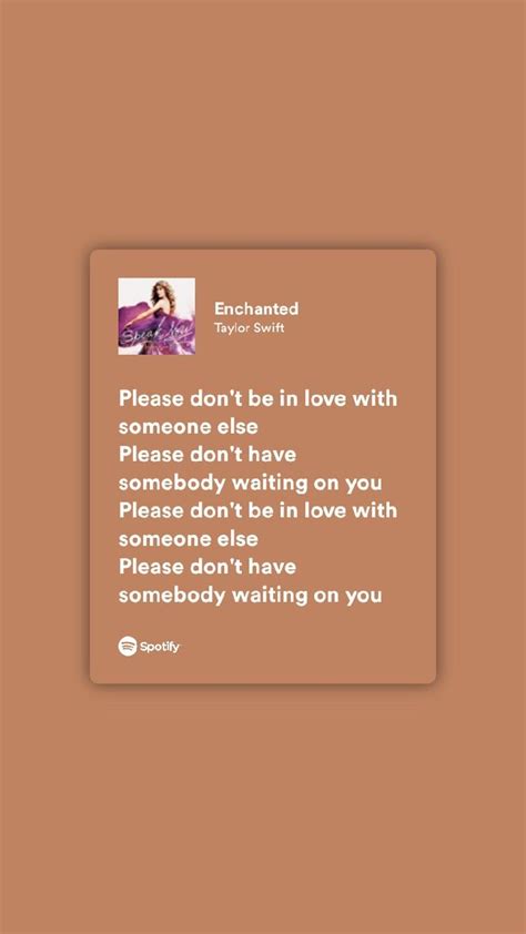 lyric enchanted Taylor Swift - spotify | Letras de canciones, Canciones ...