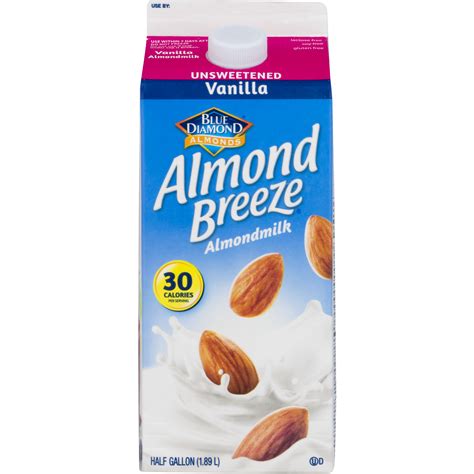 Almond Breeze Almond Milk Unsweetened Vanilla 64oz CTN | Garden Grocer