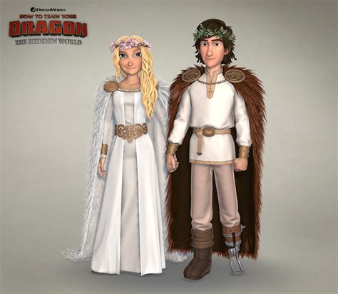 ArtStation - Hiccup & Astrid's wedding dresses