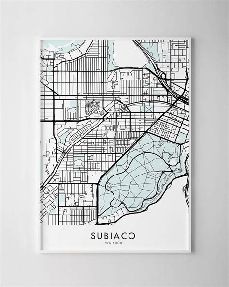 Perth – Subiaco Map Print - Chelsea Chelsea