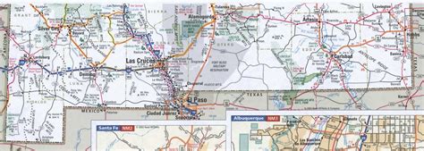 New Mexico detailed roads map with cities and highways.Free printable ...