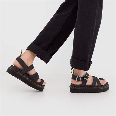 Womens Black Dr Martens Avry Sandals | schuh