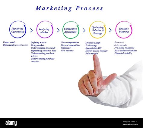 Diagram of Marketing Process Stock Photo - Alamy