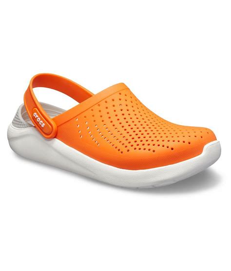 Crocs Relaxed Fit Orange Croslite Floater Sandals - Buy Crocs Relaxed Fit Orange Croslite ...