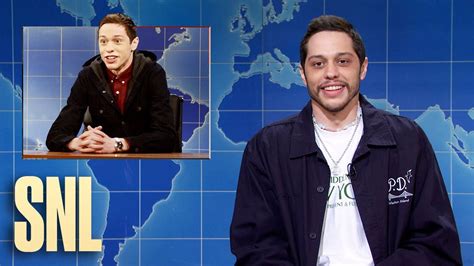 Weekend Update: Pete Davidson Says Goodbye for Now - SNL - YouTube