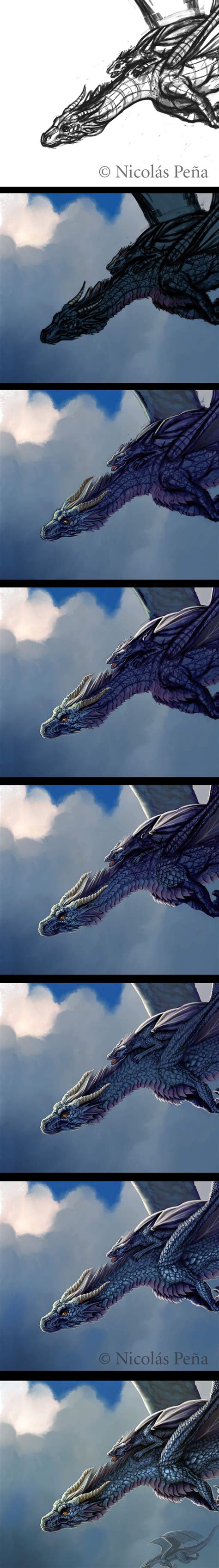 Blue Dragon, tutorial. by Amisgaudi on DeviantArt