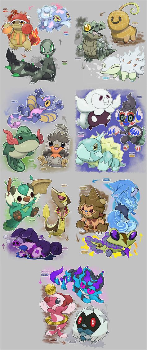 Starter Pokemon Regional Variants by Velink on DeviantArt