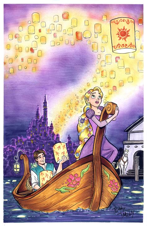 A Tangled drawing. Ink and Marker. : r/disney