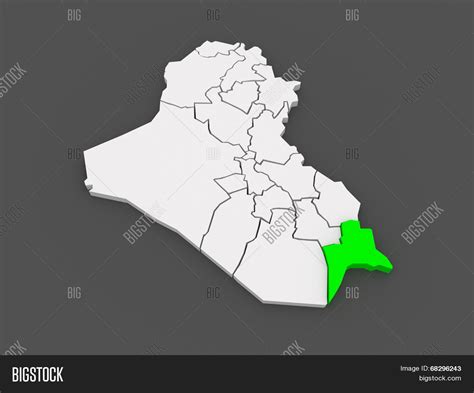 Map Basra. Iraq. 3d Image & Photo (Free Trial) | Bigstock