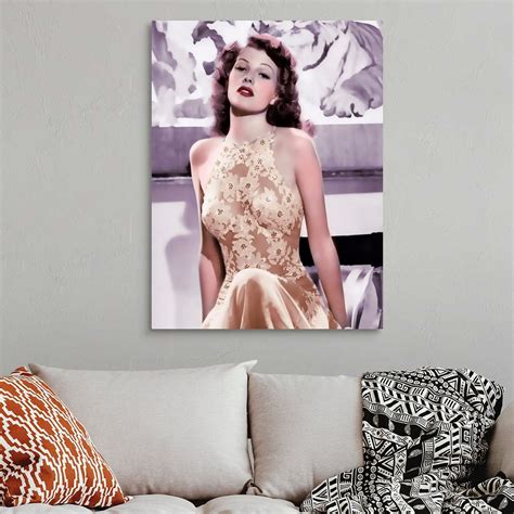 Rita Hayworth Colorized Floral Gown Wall Art, Canvas Prints, Framed Prints, Wall Peels | Great ...